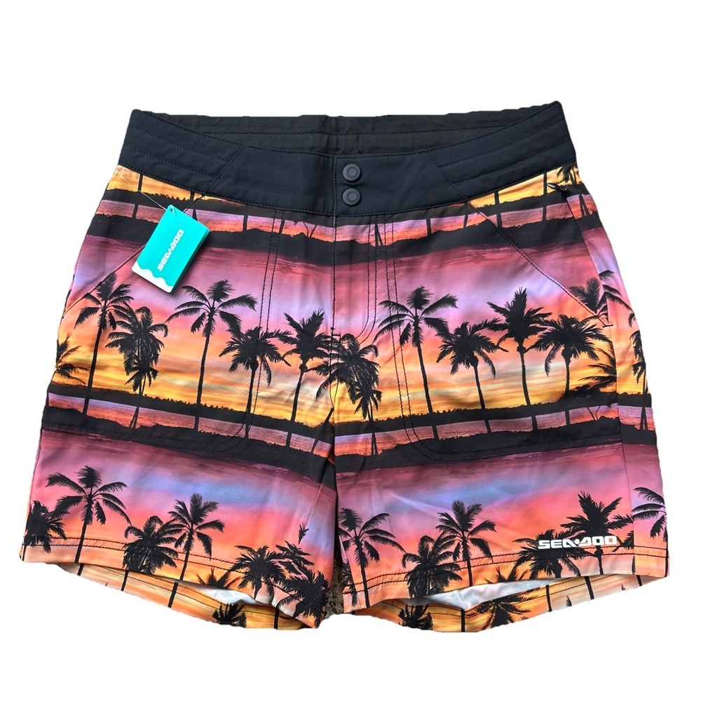Sea Doo Women's Board Shorts XS Tropical Hawian Palm